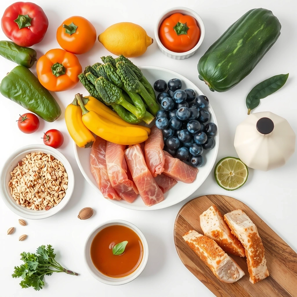 Diferite tipuri de alimente sănătoase și echilibrate