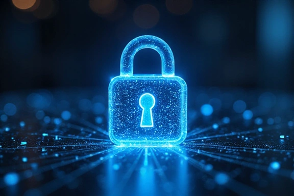 Digitale Sicherheitsschloss-Symbol